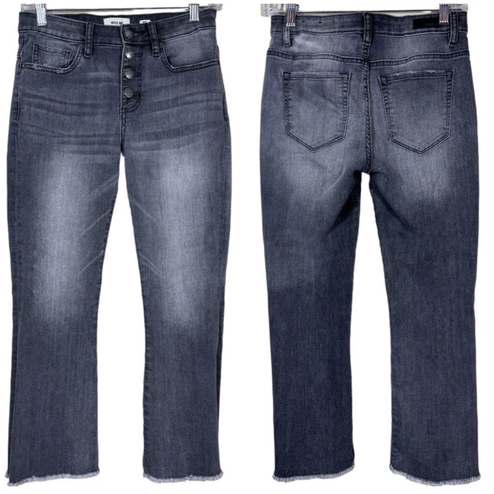 MISS ME Mid-Rise Cropped Jeans Women's Size 27 straight Spring!